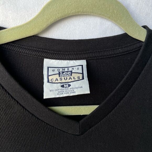 Y2K Philadelphia Flyers Ribbed V Neck Short Sleeve Shirt size Large - Picture 6 of 7